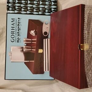 New Gorham That's Entertainment Lenox Corp 5-Piece Set in Wooden Box #820224